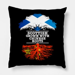 Scottish Grown With Chinese Roots - Gift for Chinese With Roots From China Pillow