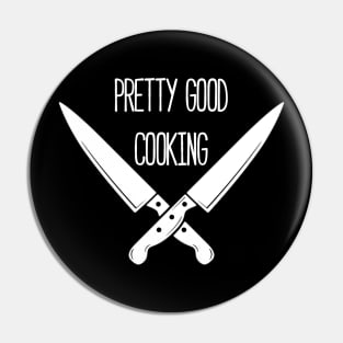 Pretty Good Cooking - Logo (Dark) Pin