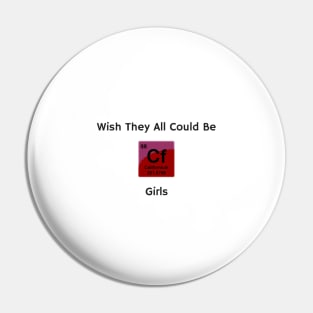 California Girls with Cf Element Symbol Pin