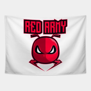 Red Army Ant Mascot Tapestry