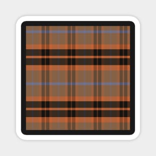 Autumn Aesthetic Ossian 2 Hand Drawn Textured Plaid Pattern Magnet