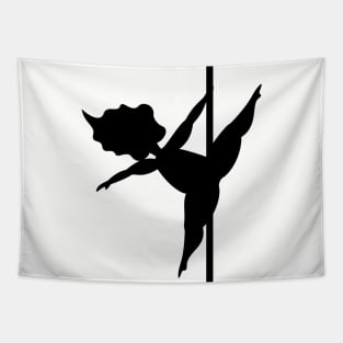 Pole Fitness | Body Confidence | Pole Dancer Silhouette Tapestry