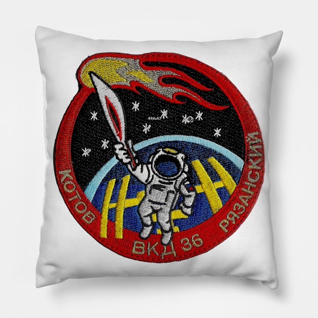 Torch for Sochi at the ISS Pillow by Spacestuffplus