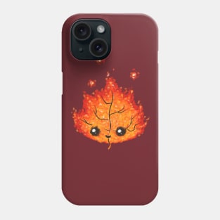 Fiery Autumn Leaf - Cute Autumn Leaf - Kawaii Autumn Leaf Phone Case