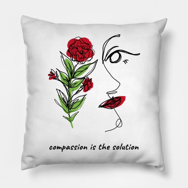 compassion Pillow by Ghaida Shop