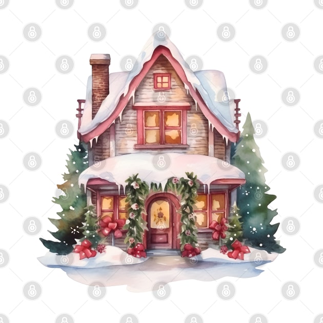 Xmas house cozy winter by beangeerie