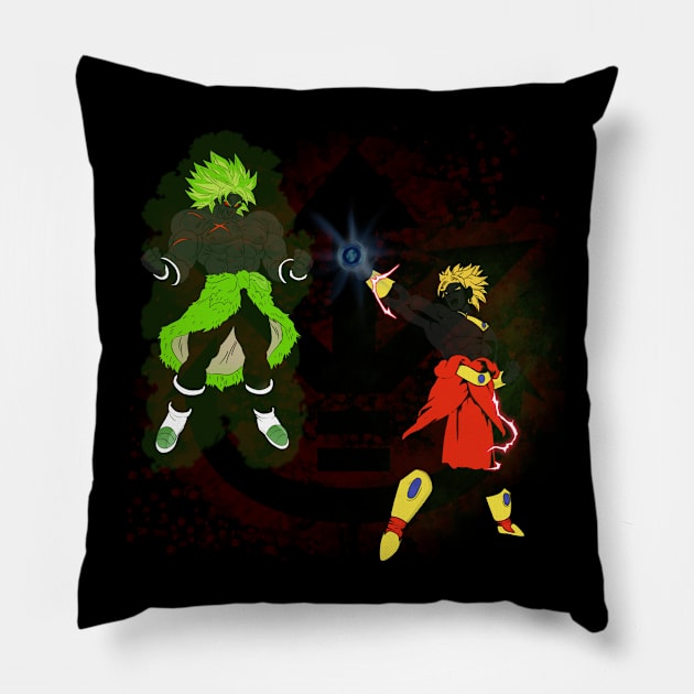 Broly The Legendary Super Saiyan Pillow by Vibsz