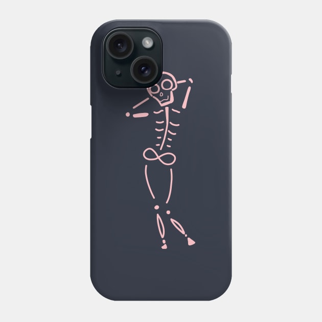 Dancing skeleton Phone Case by pepques