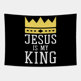 Jesus is my King Religious Tapestry