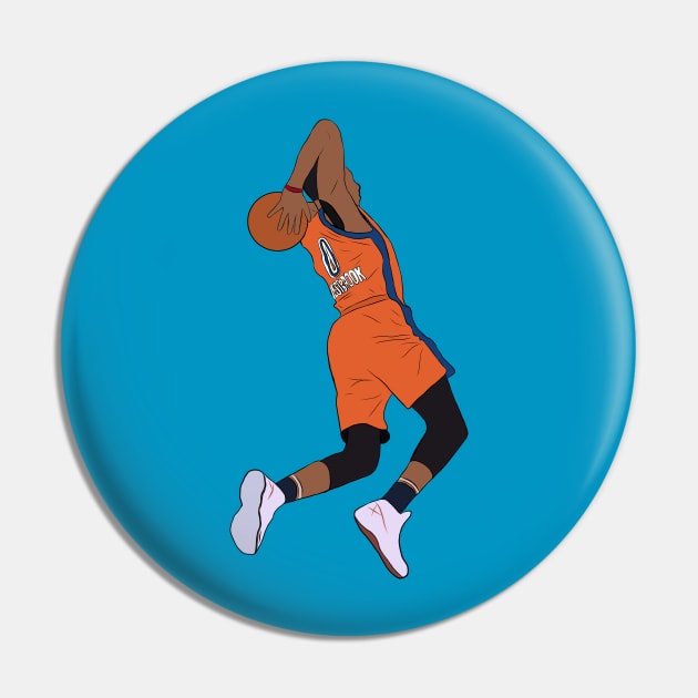 Russell Westbrook Tomahawk Pin by RatTrapT33s