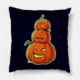 Stack of Pumpkins - Halloween Pillow