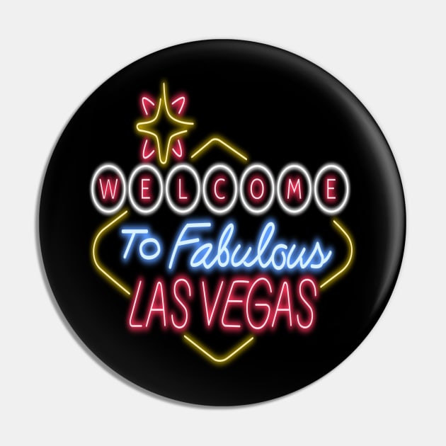 Las Vegas Neon Sign Pin by madeinchorley