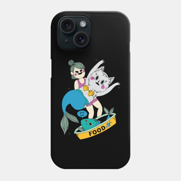 Cat Food Phone Case by Scaryzz