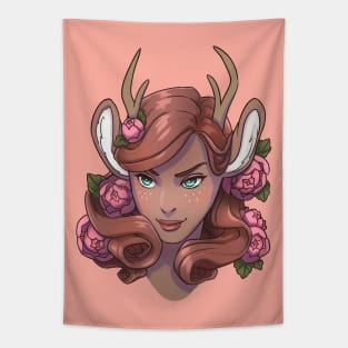 Faun Girl Tapestry