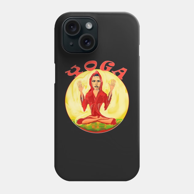 Namaste Yoga Lovers Goddess Yogini Gift Phone Case by PlanetMonkey