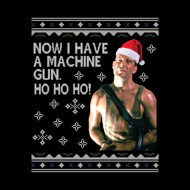 Die Hard Ho Ho Ho Machine Gun Christmas Kint by Nova5