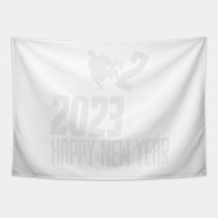 happy new year 2023 Skateboarding Tapestry