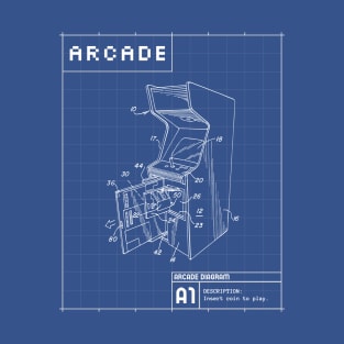 Retro Arcade Diagram T-Shirt