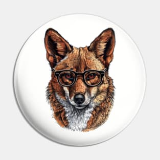 Glasses and Growls Pin