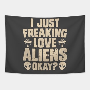 I just love aliens Tapestry