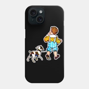 Merry Christmas Boy & Dog Phone Case