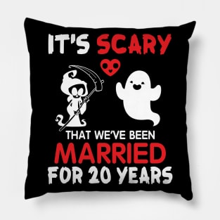 Ghost And Death Couple Husband Wife It's Scary That We've Been Married For 20 Years Since 2000 Pillow