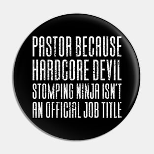 Pastor Church Jesus Pin