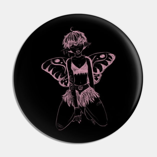 pink fairy Pin by pebbychan