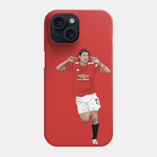 Edinson Cavani Goal Celebration Fans Back Phone Case