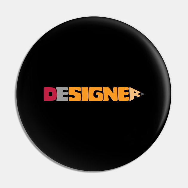 Designer Pencil Pin by Vobine