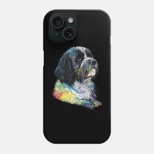 Portuguese Water Dog Art Phone Case