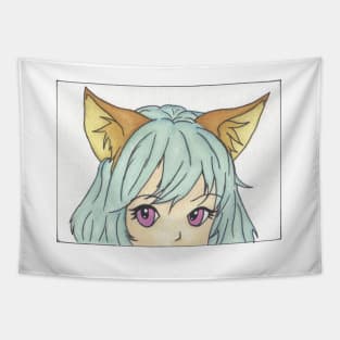 Anime Fox Girl Tapestry