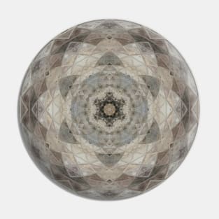 Mandala Pattern Brown Southwest Pin