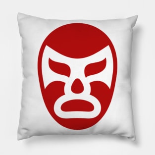 Lucha Mask Symbol (red) (Lucha Libre) (Pro Wrestling) Pillow
