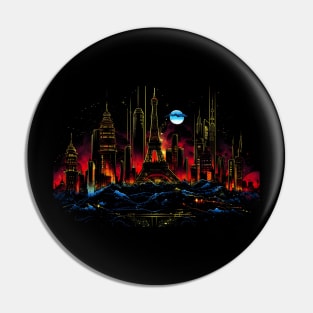 Paris Cyber Gothic Vision A Cyberpunk Gothic Cityscape Pin