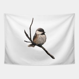 Chickadee Graphic Tapestry