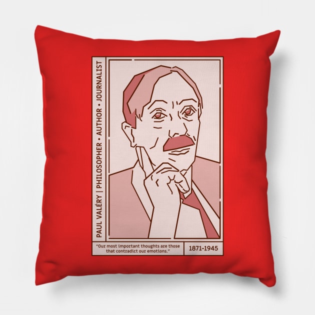 Paul Valéry Literary Giant Pillow by danny_mustache