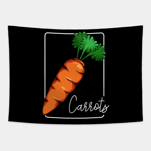 Carrots - Carrot Healthy Vegetable Food Vegan Tapestry by Lumio Gifts