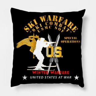 USMC Special Operations - Ski Warfare - Ski Combat - Winter Warfare X 300 Pillow