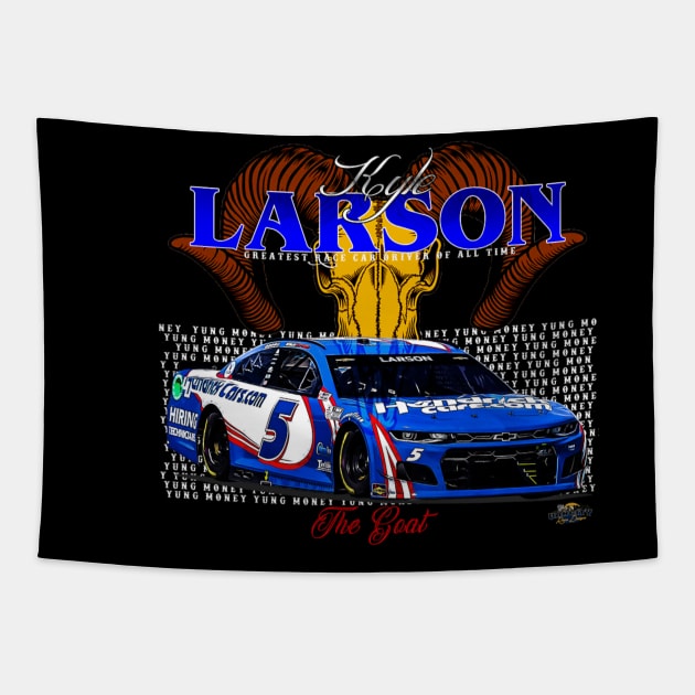 Kyle Larson The Goat Tapestry by stevenmsparks