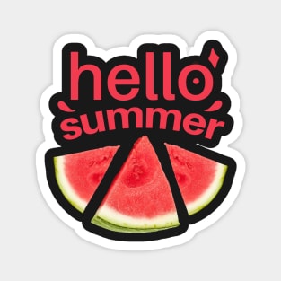 Hello summer watermelon Magnet