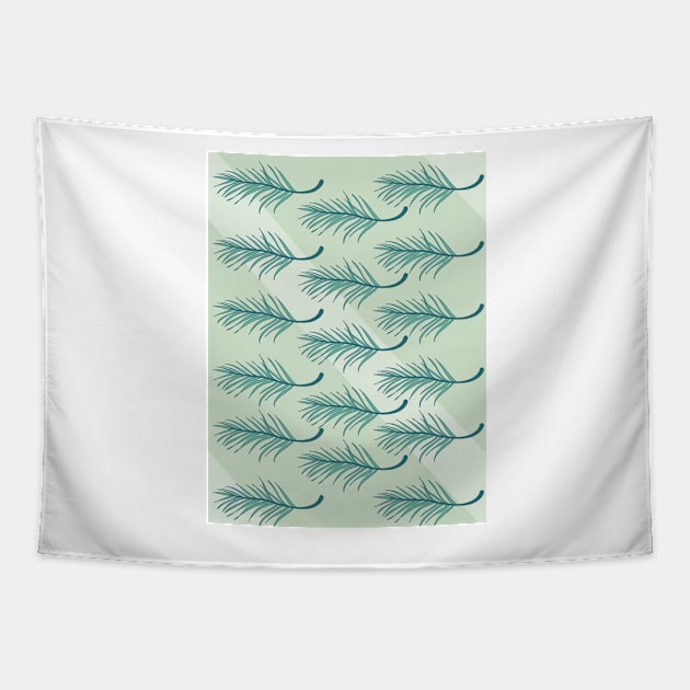 Palm leaves Tapestry by PedaDesign