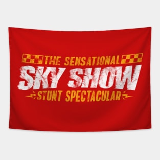 2021 - The Sensational Sky Show (Red - Worn) Tapestry