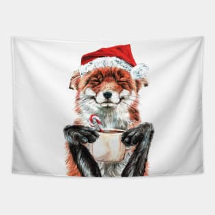 Morning Fox Christmas Tapestry