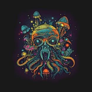 Neon - Cthulhu - Sea Monster - neg T-Shirt