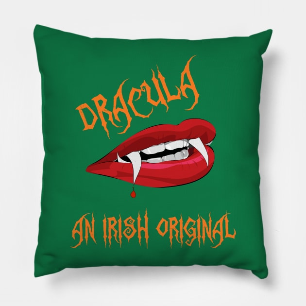 Dracula, an Irish original Halloween Vampire Pillow by irelandcalling