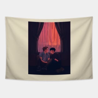 Nick and Charlie- Heartstopper first kiss Tapestry