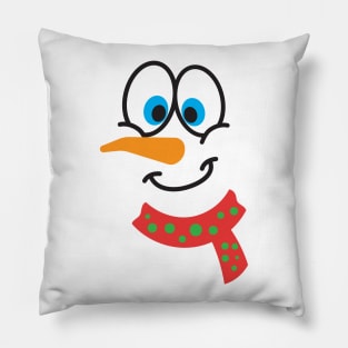 snowman face Pillow