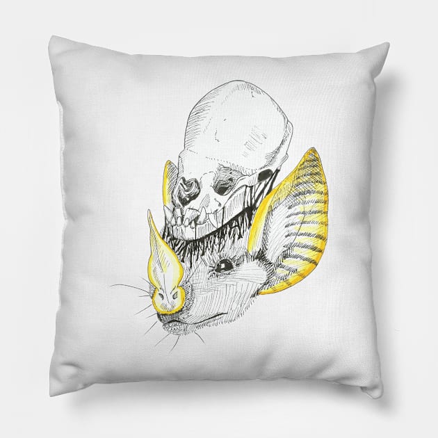 The bat's insides Pillow by Créa'RiBo