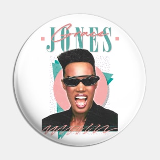 Grace Jones  //  80s Faded Style Aesthetic Design Pin